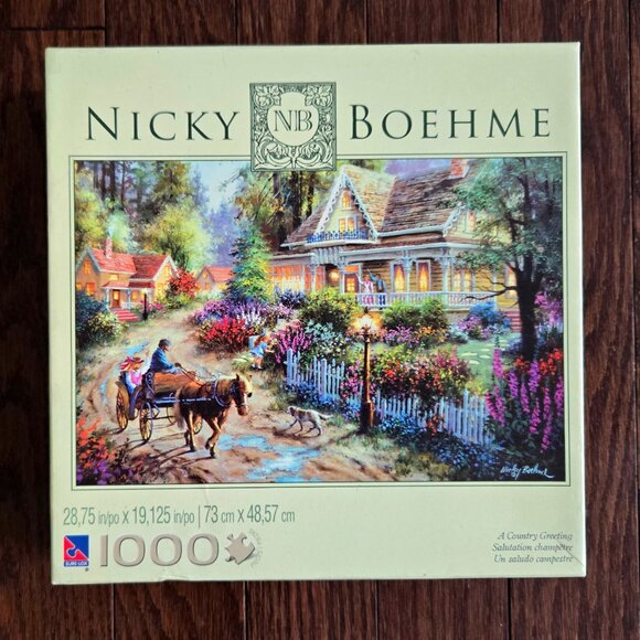 A Country Greeting, 1000 piece puzzle, The Canadian Group, Sure-Lox - Picture 2 of 4